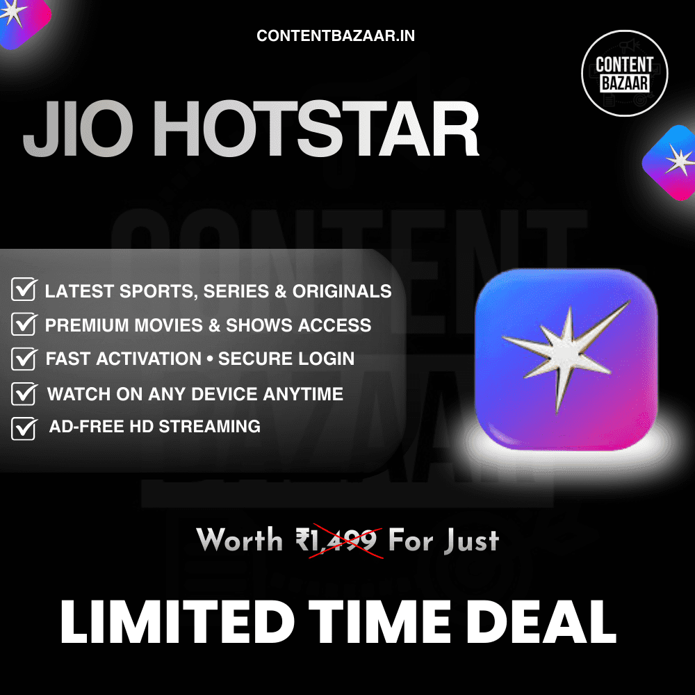 Jio Hotstar Premium Subscription – Shared & Private Access (1 to 12 Months)
